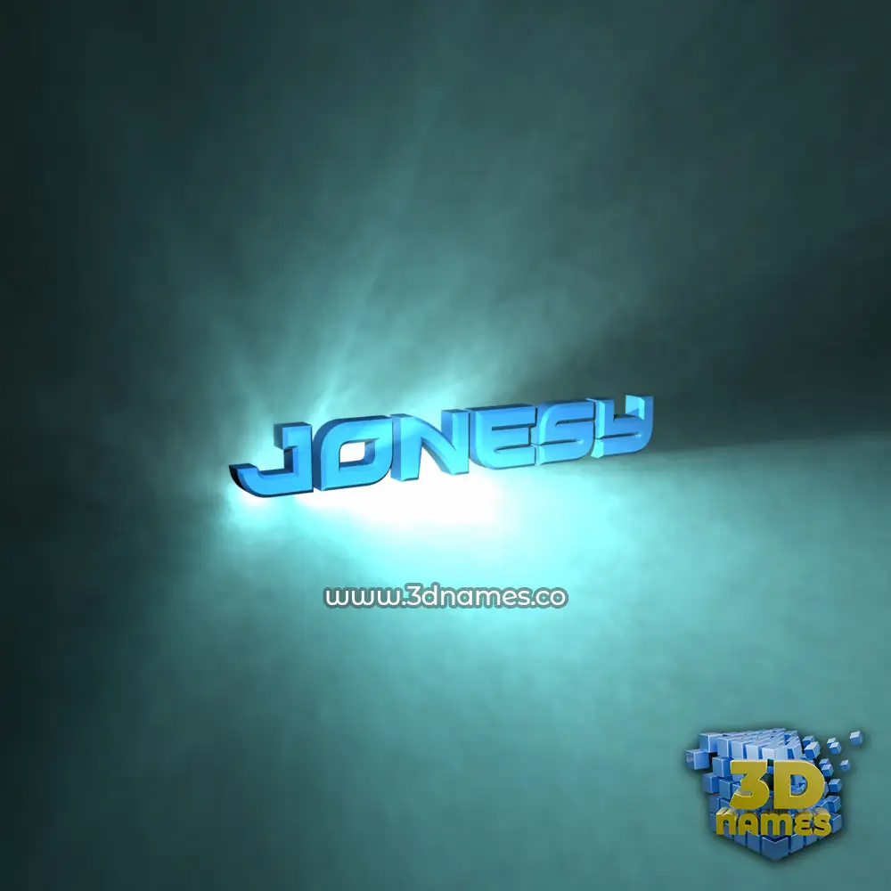 jonesy in Light Shine style - 3D name wallpaper