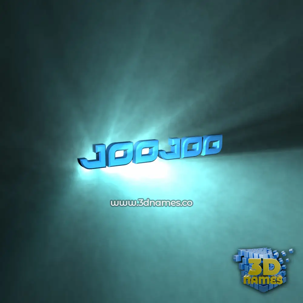joojoo in Light Shine style - 3D name wallpaper