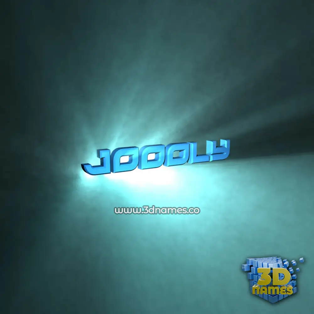 joooly in Light Shine style - 3D name wallpaper