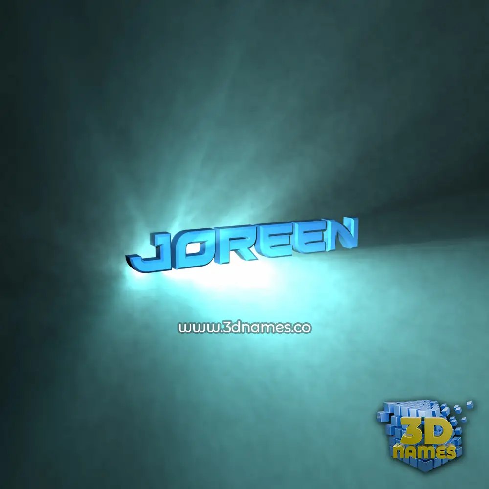 joreen in Light Shine style - 3D name wallpaper