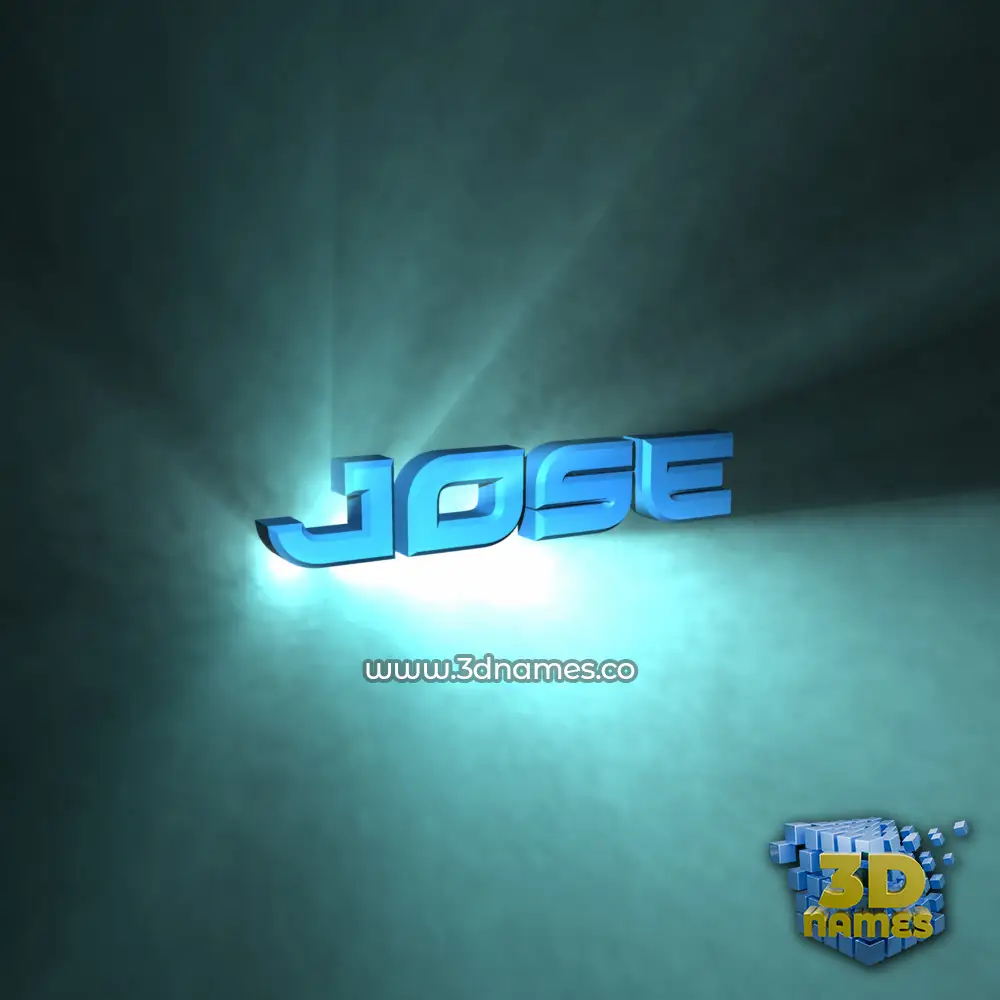 jose in Light Shine style - 3D name wallpaper