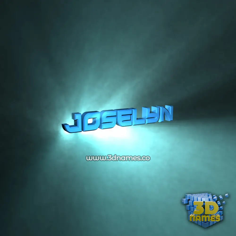 joselyn in Light Shine style - 3D name wallpaper