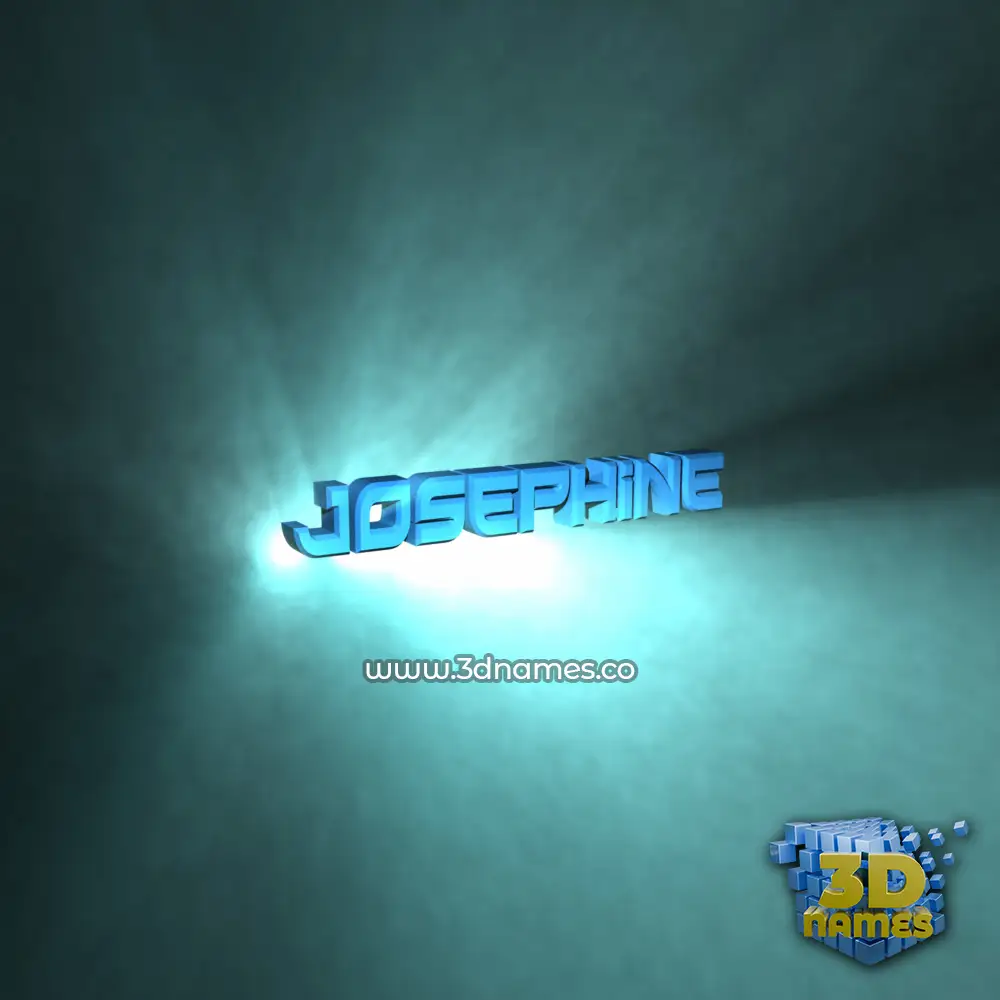 josephine in Light Shine style - 3D name wallpaper