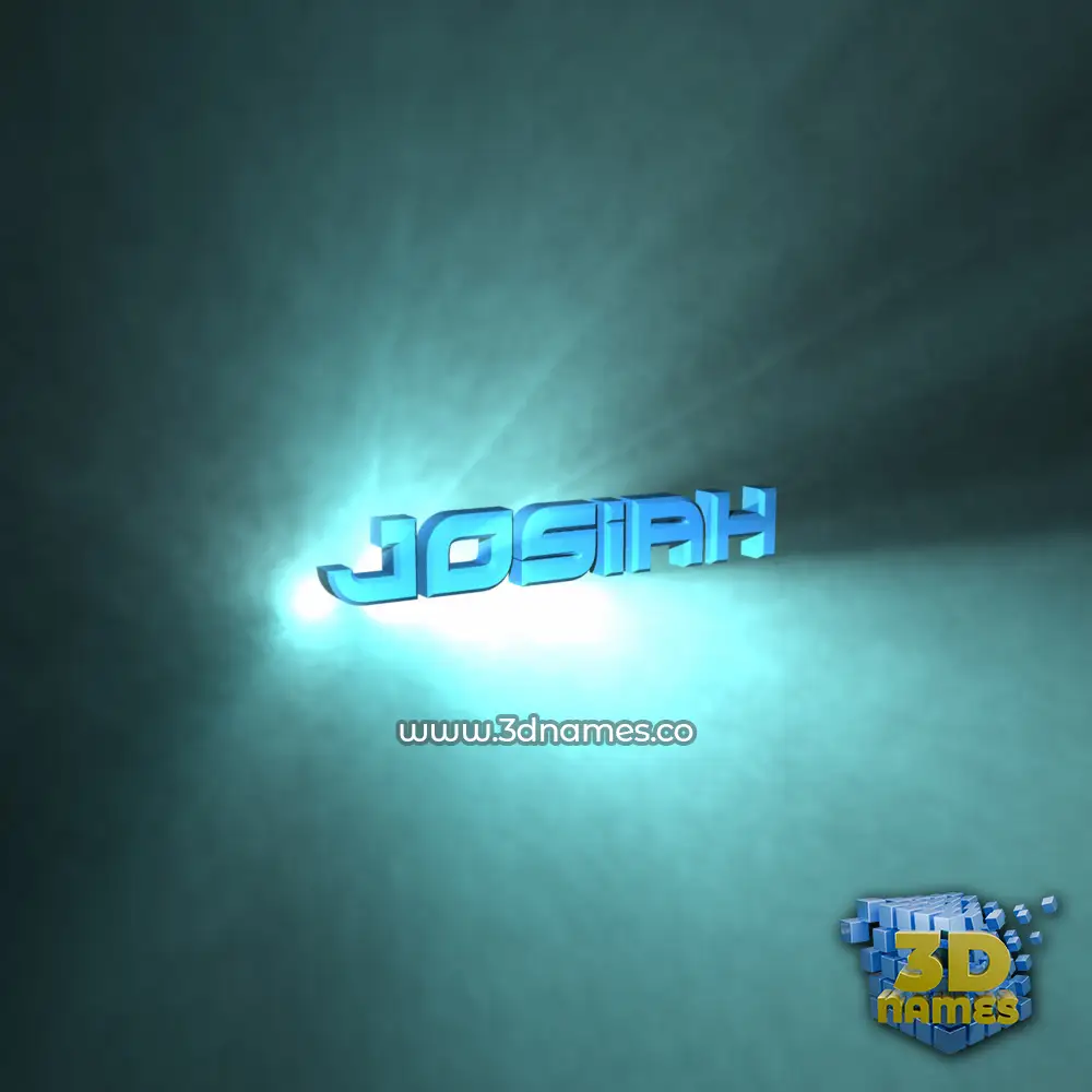 josiah in Light Shine style - 3D name wallpaper
