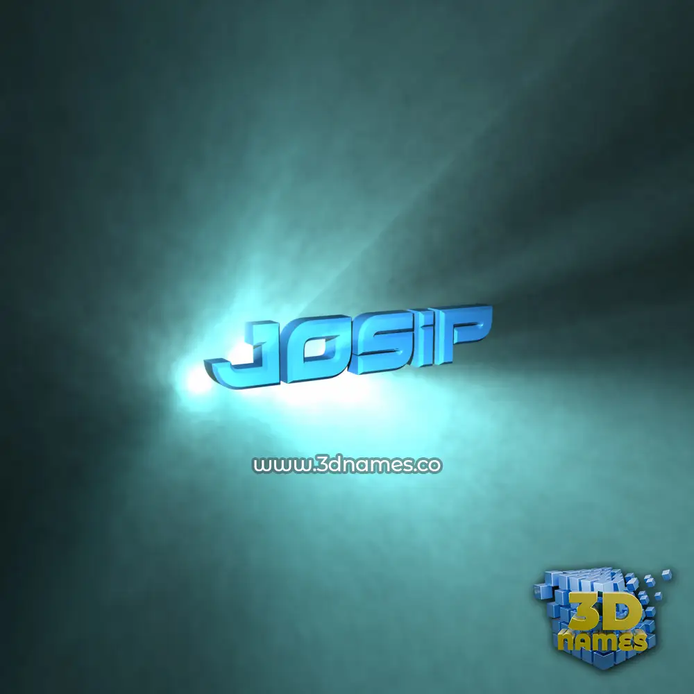 josip in Light Shine style - 3D name wallpaper