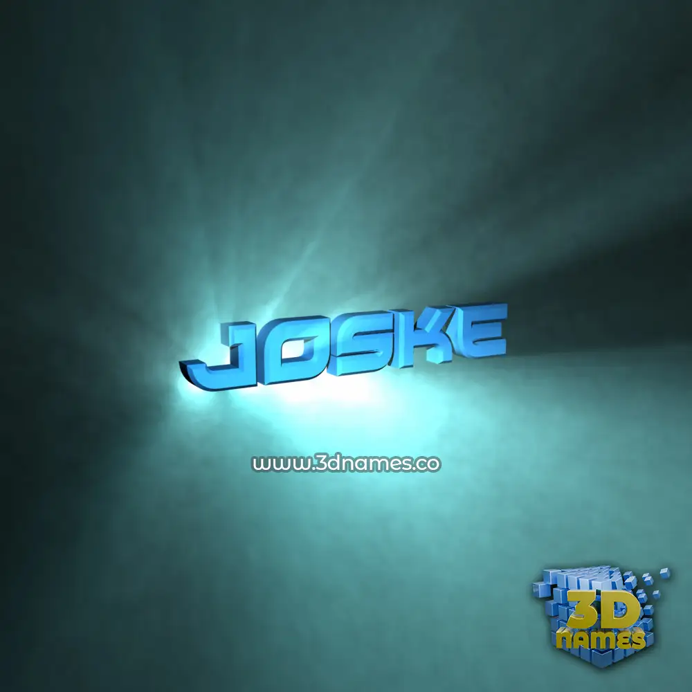 joske in Light Shine style - 3D name wallpaper