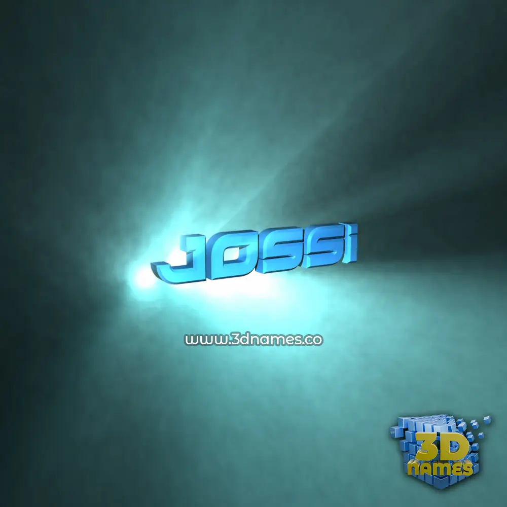 jossi in Light Shine style - 3D name wallpaper