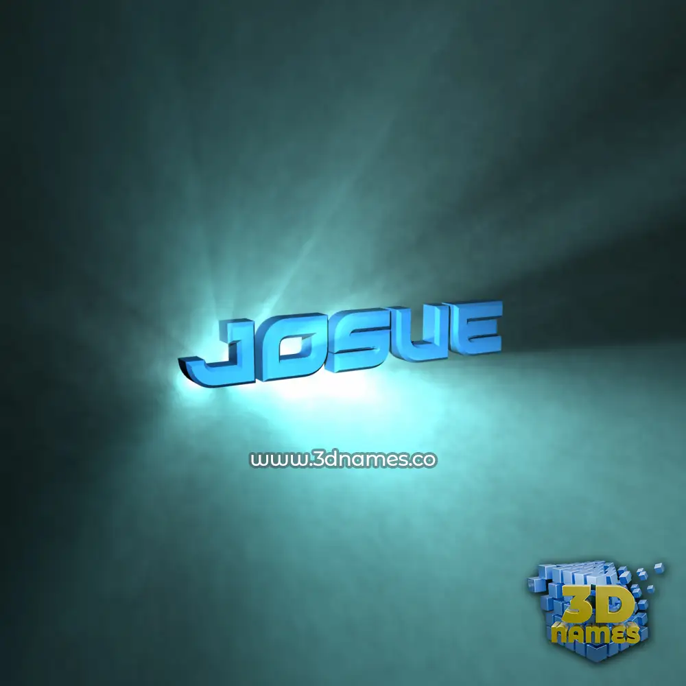 josue in Light Shine style - 3D name wallpaper