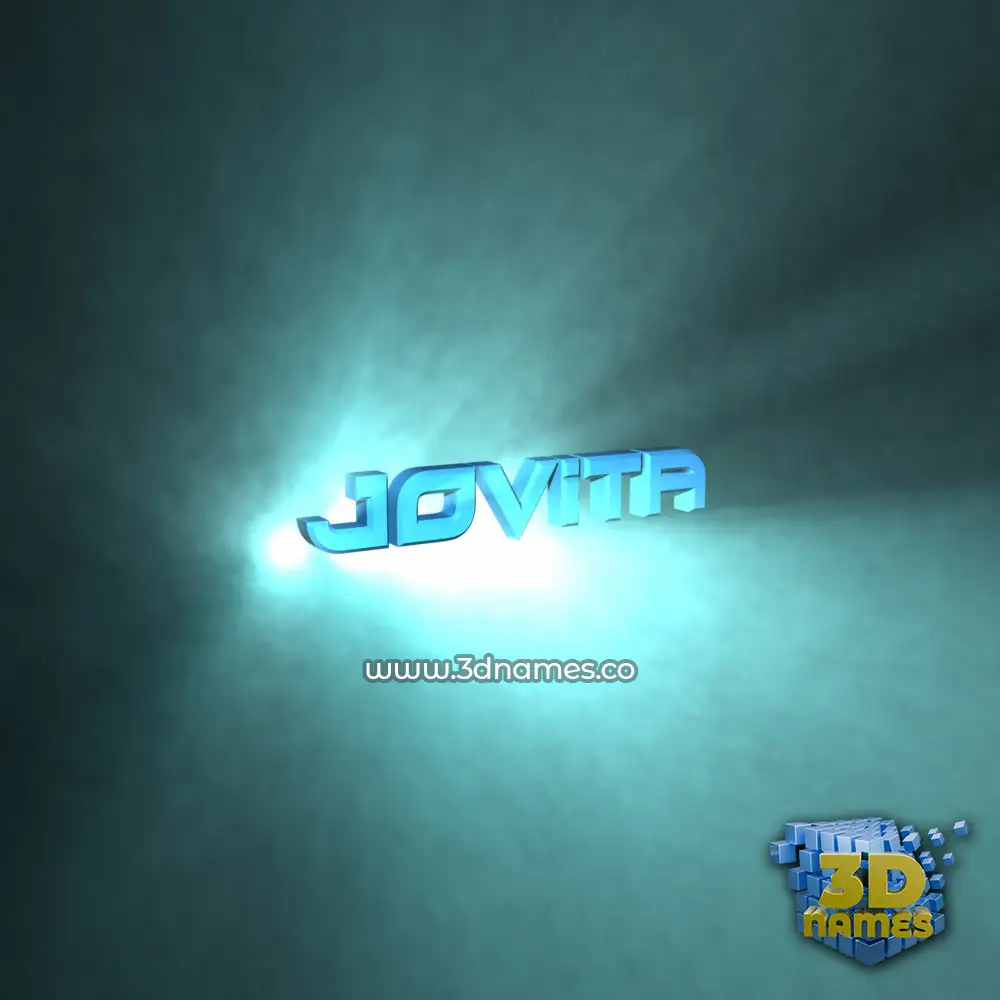 jovita in Light Shine style - 3D name wallpaper