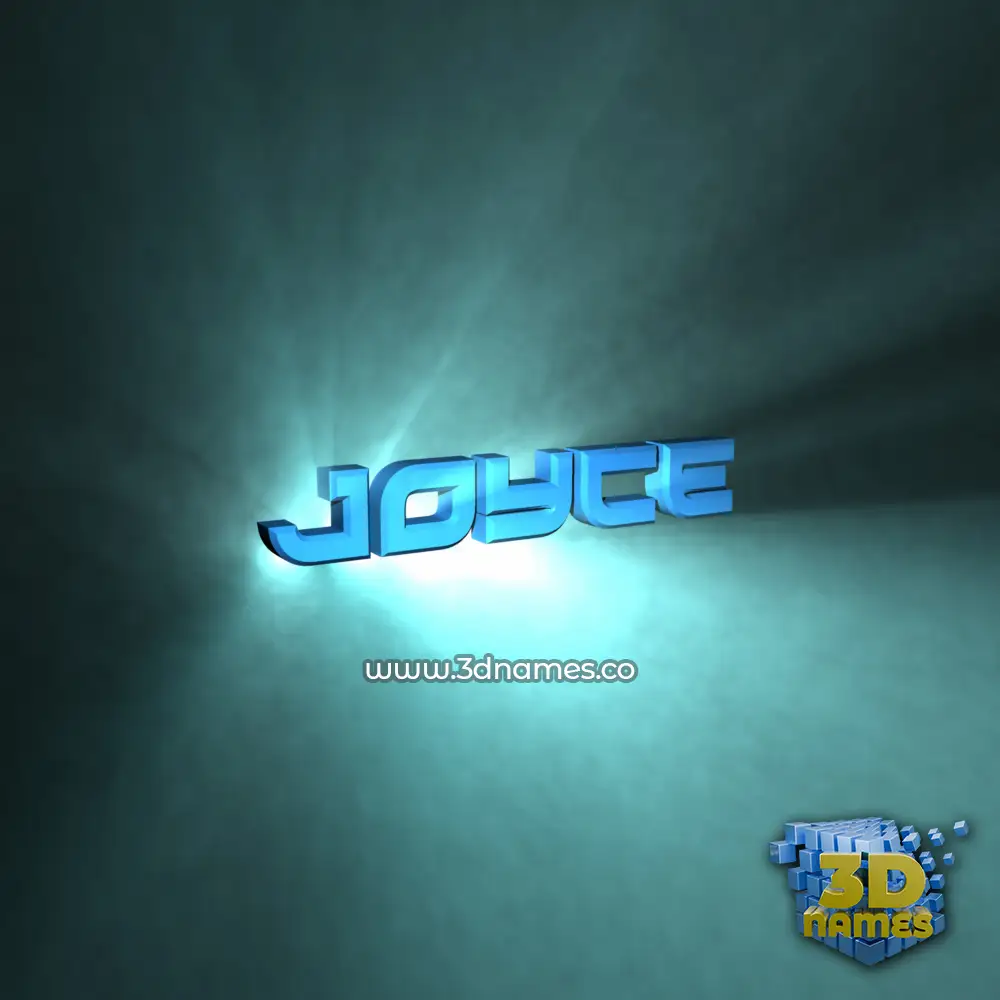 joyce in Light Shine style - 3D name wallpaper