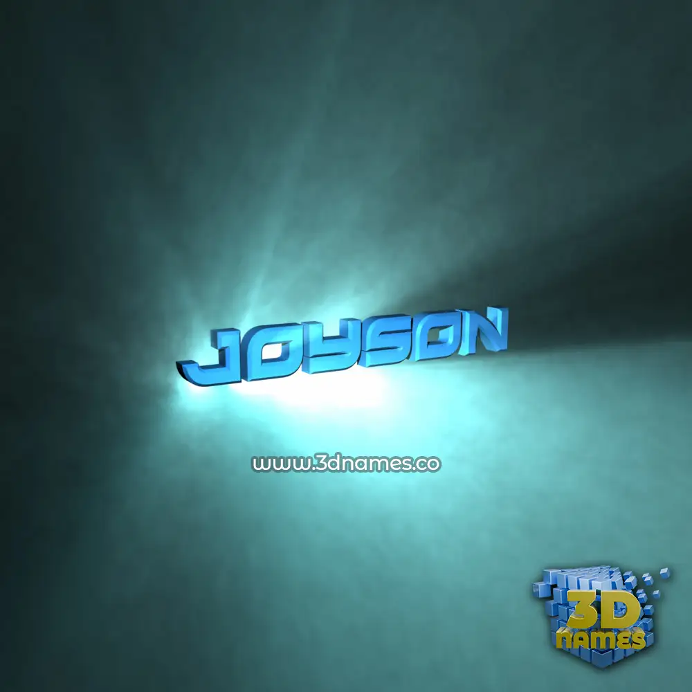 joyson in Light Shine style - 3D name wallpaper