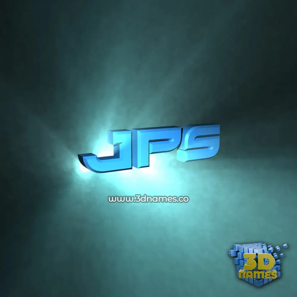 jps in Light Shine style - 3D name wallpaper