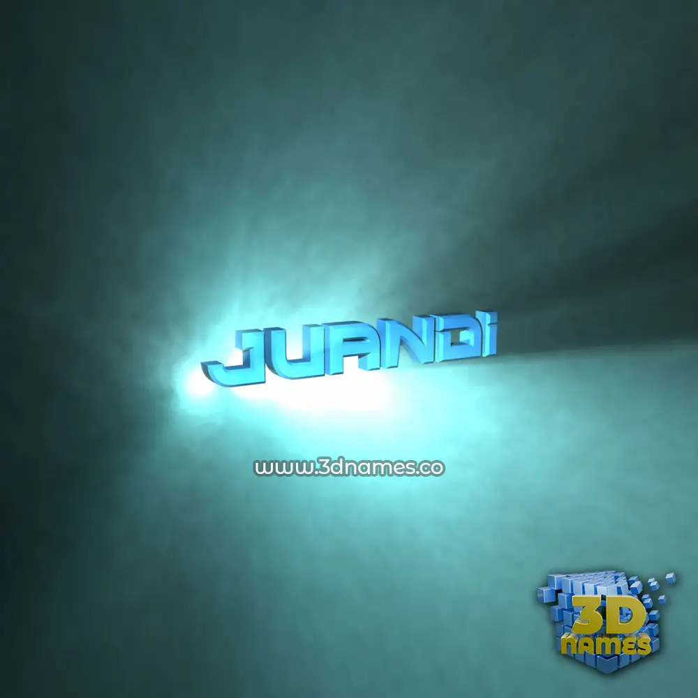 juandi in Light Shine style - 3D name wallpaper