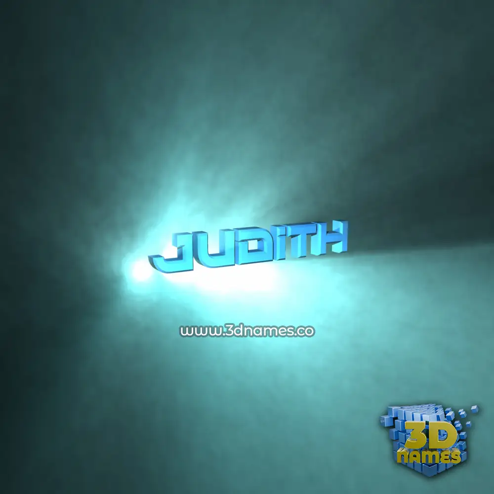 judith in Light Shine style - 3D name wallpaper
