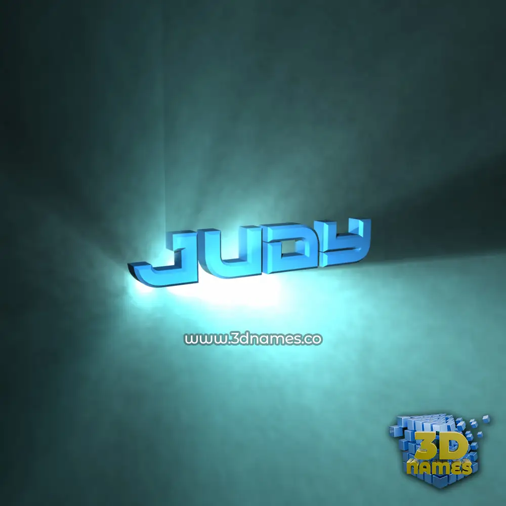 judy in Light Shine style - 3D name wallpaper