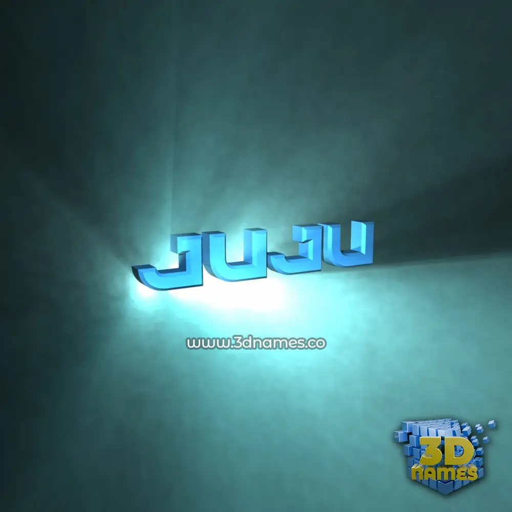 juju in Light Shine style - 3D name wallpaper