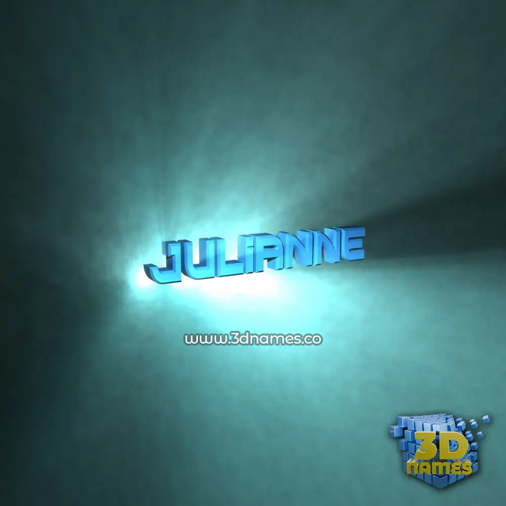 julianne in Light Shine style - 3D name wallpaper