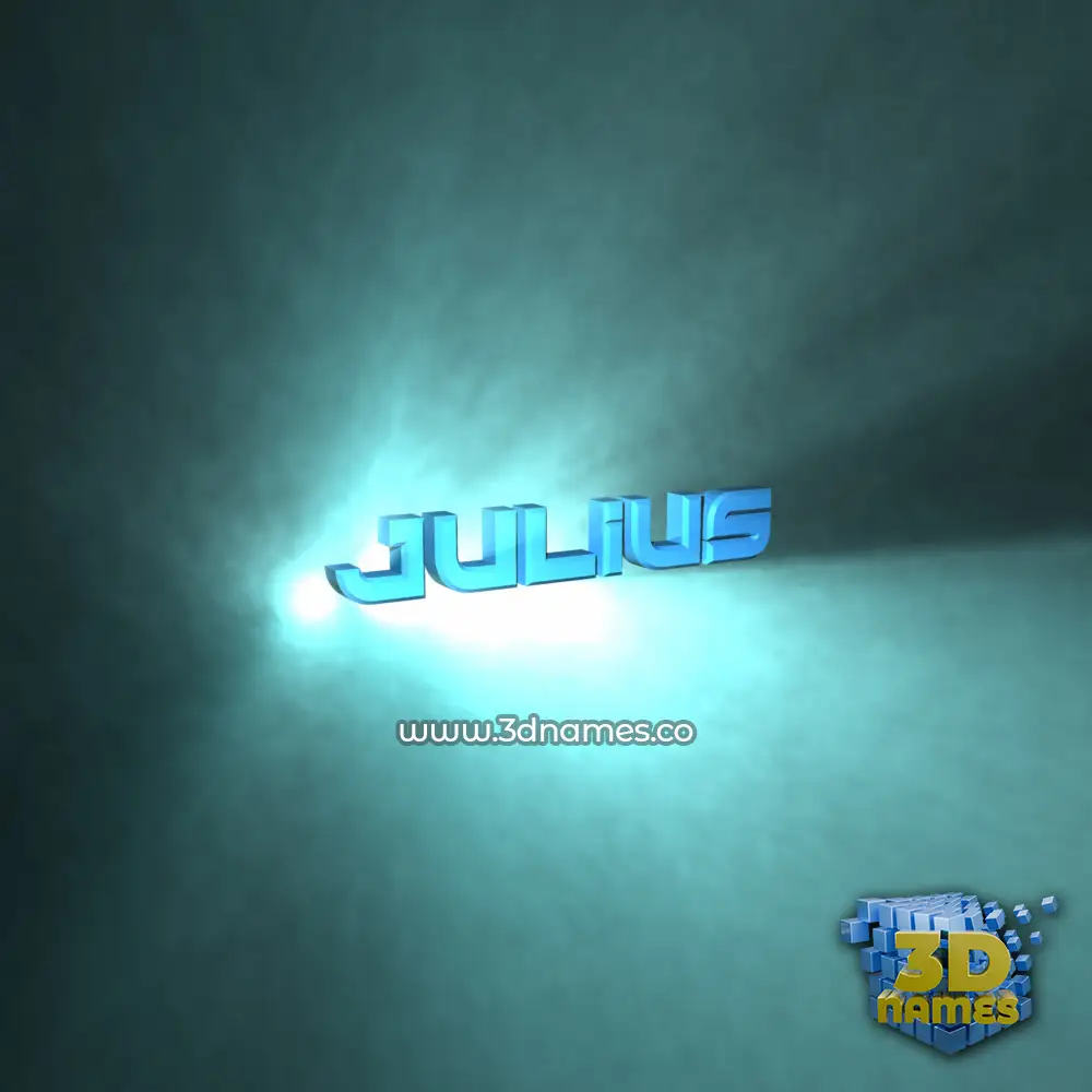 julius in Light Shine style - 3D name wallpaper