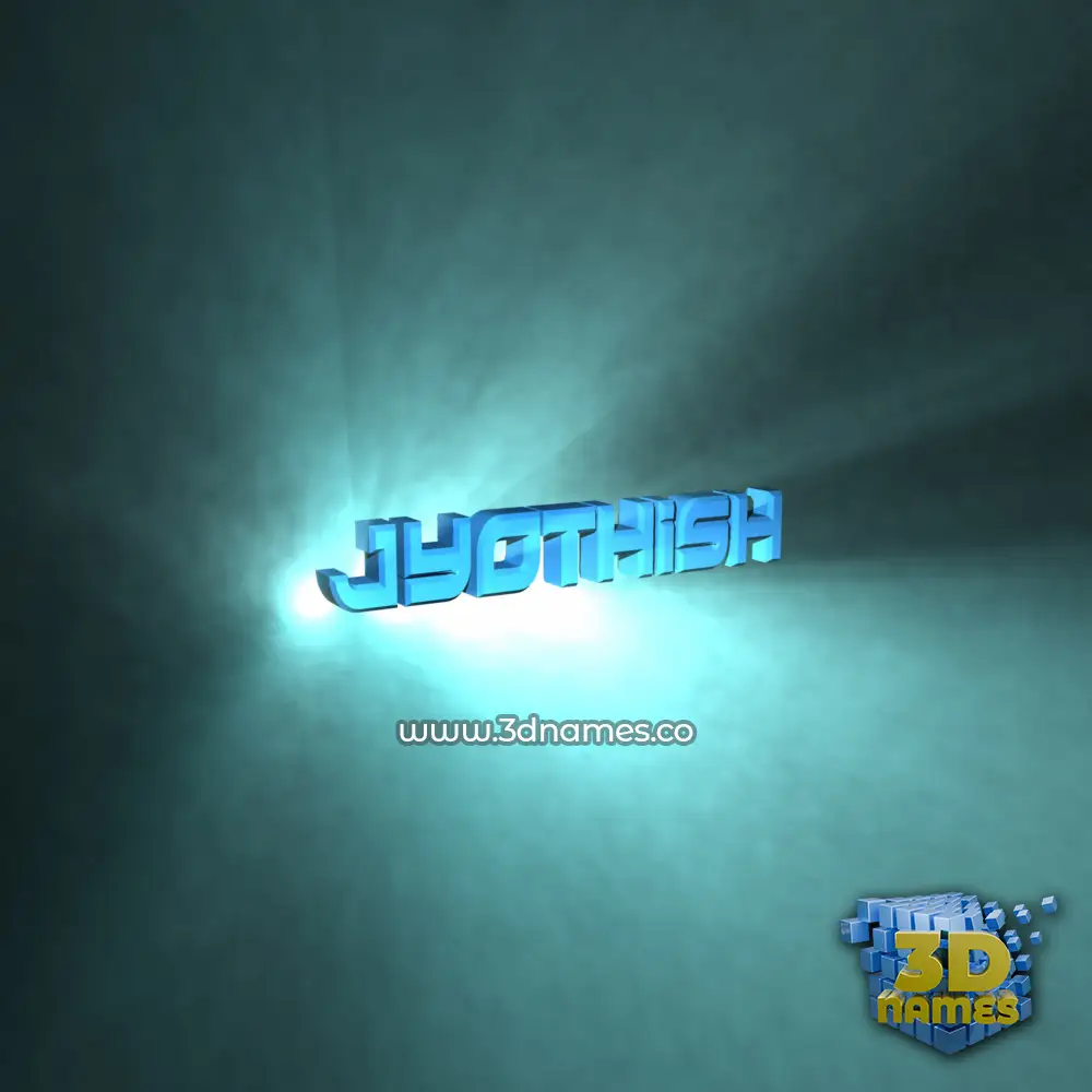 jyothish in Light Shine style - 3D name wallpaper
