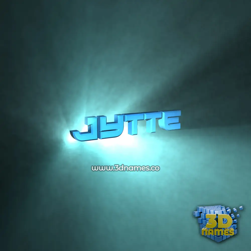 jytte in Light Shine style - 3D name wallpaper