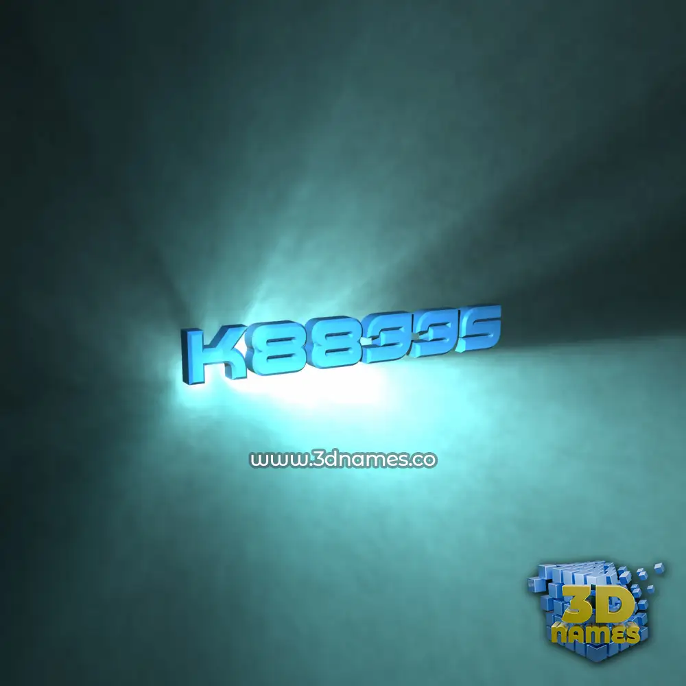 k8833s in Light Shine style - 3D name wallpaper