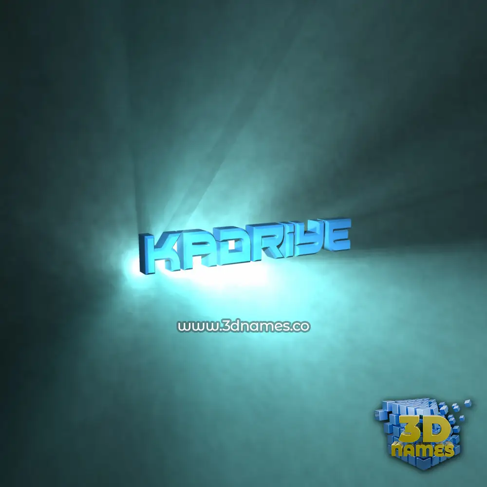 kadriye in Light Shine style - 3D name wallpaper