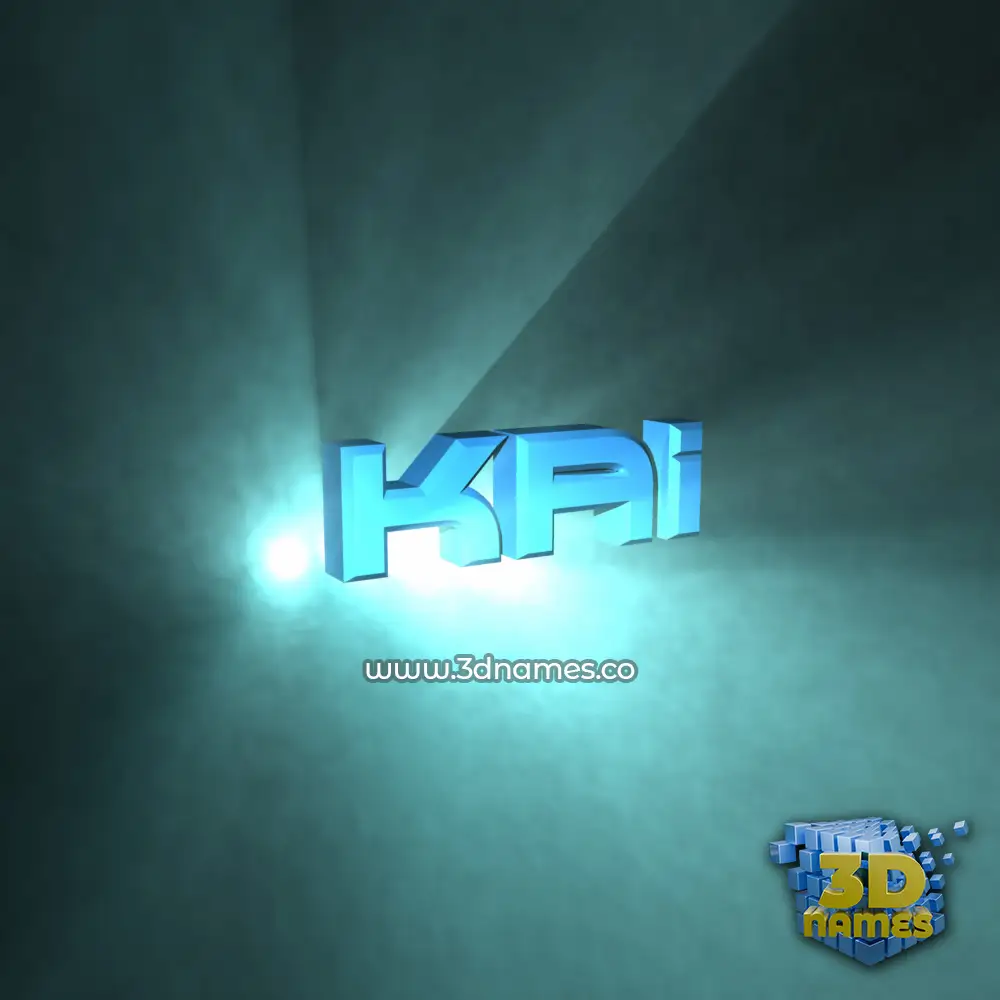 kai in Light Shine style - 3D name wallpaper
