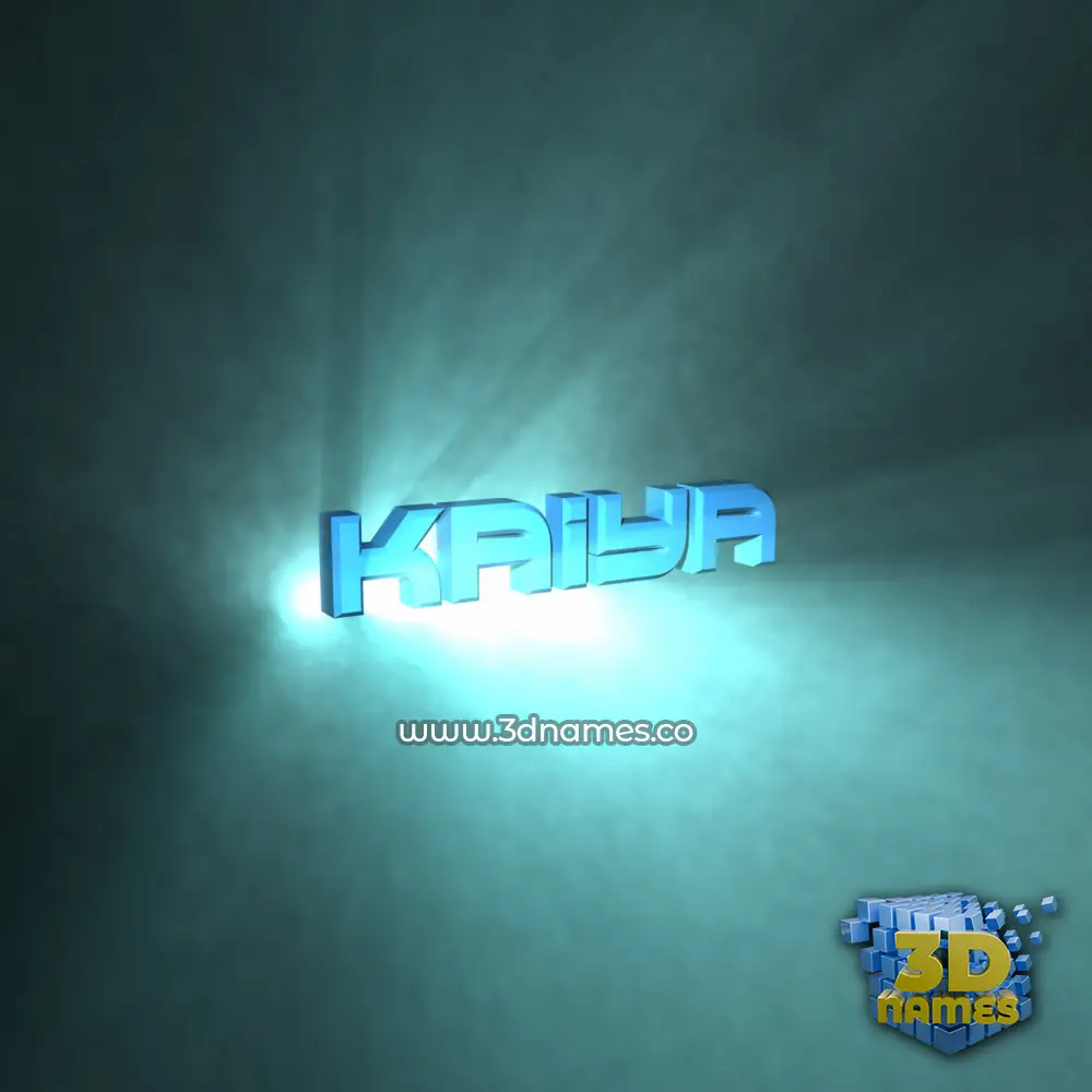 kaiya in Light Shine style - 3D name wallpaper
