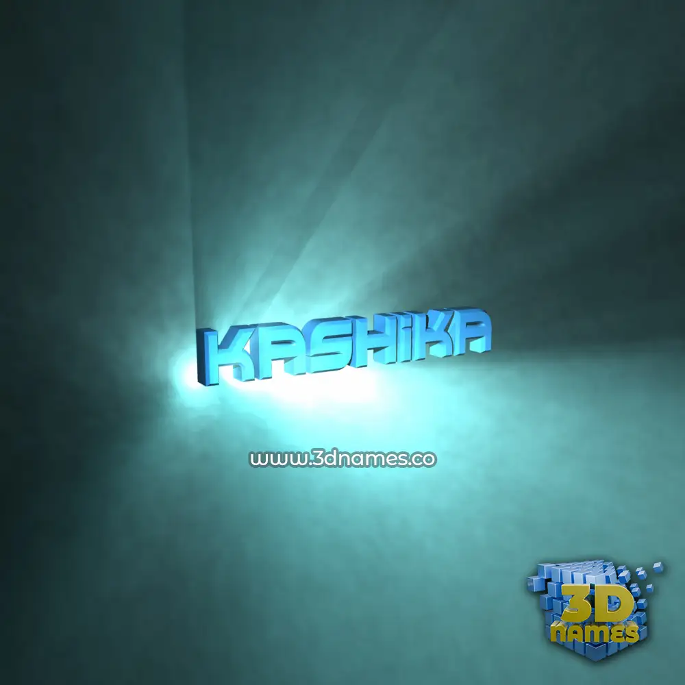 kashika in Light Shine style - 3D name wallpaper