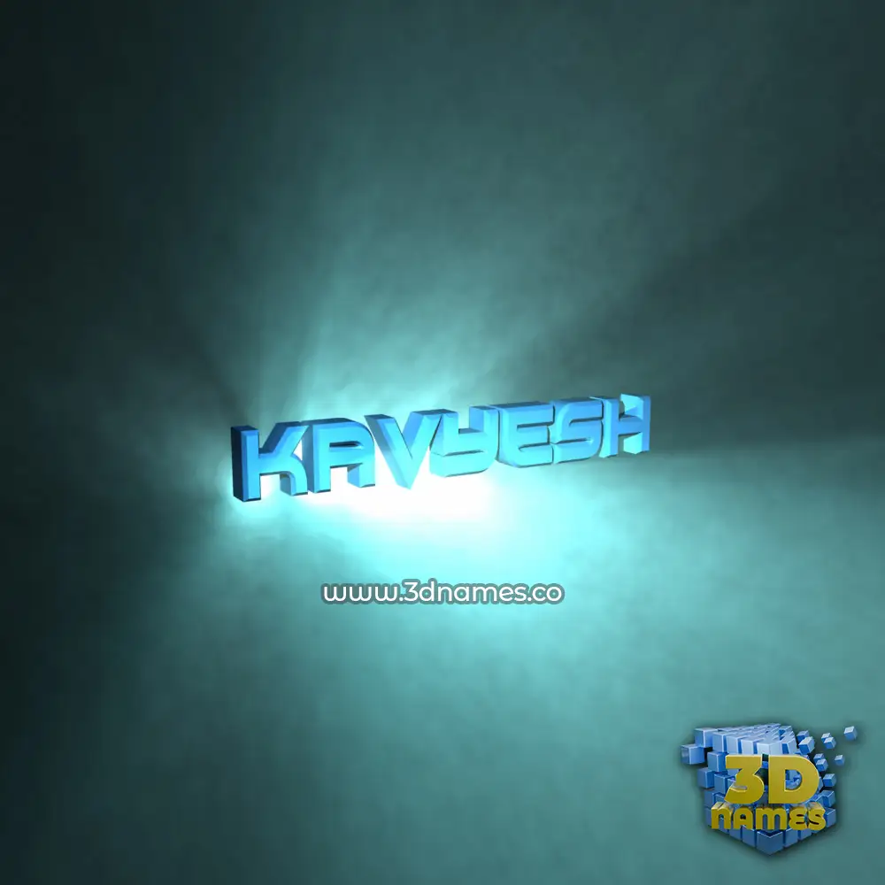 kavyesh in Light Shine style - 3D name wallpaper