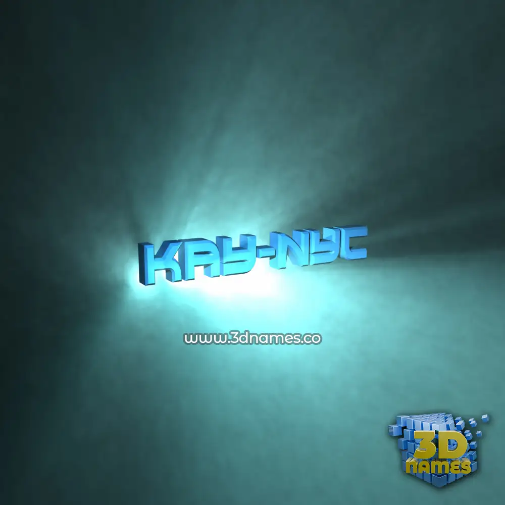 kay-nyc in Light Shine style - 3D name wallpaper