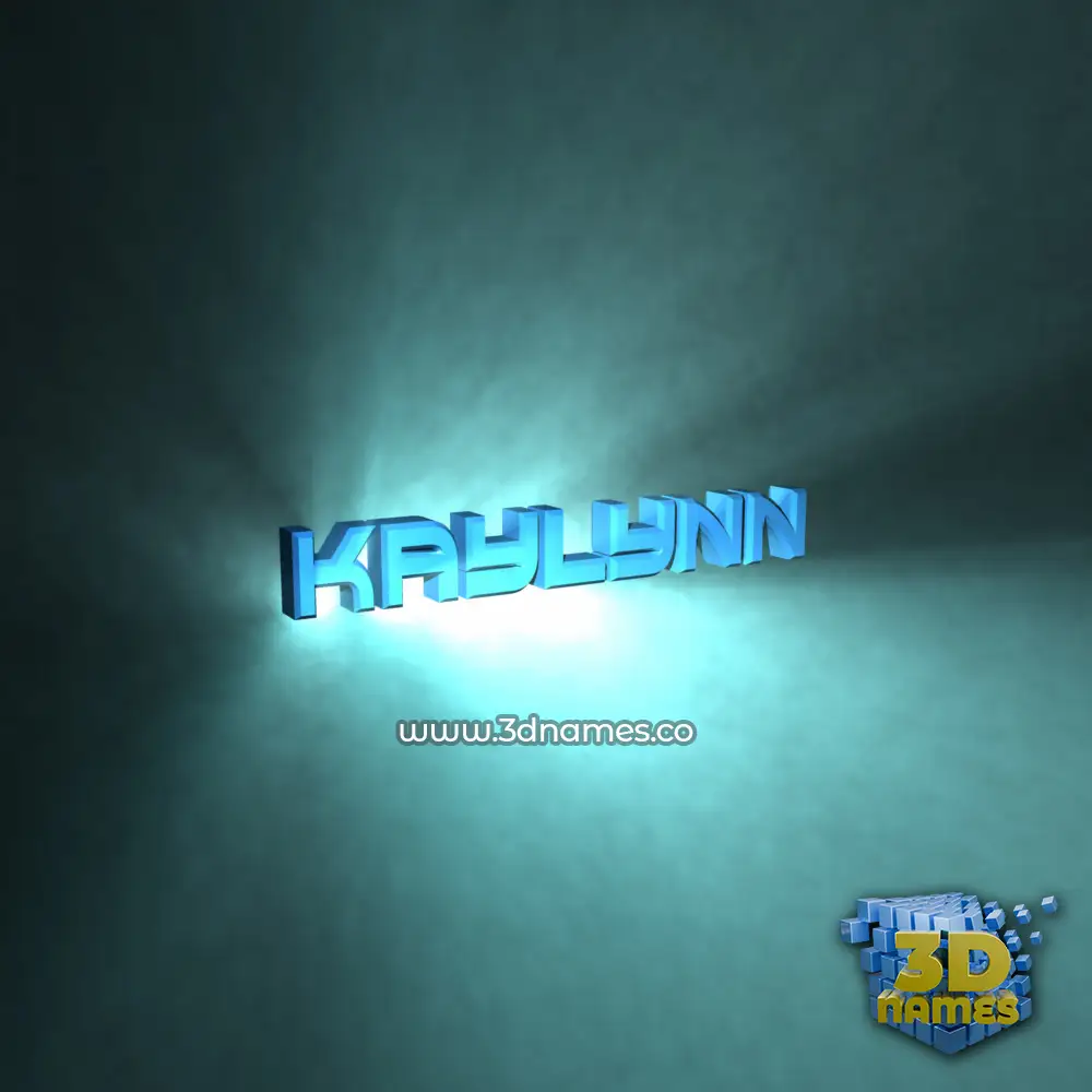 kaylynn in Light Shine style - 3D name wallpaper