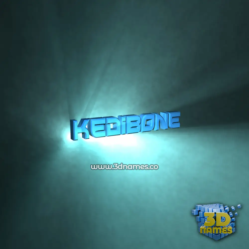kedibone in Light Shine style - 3D name wallpaper