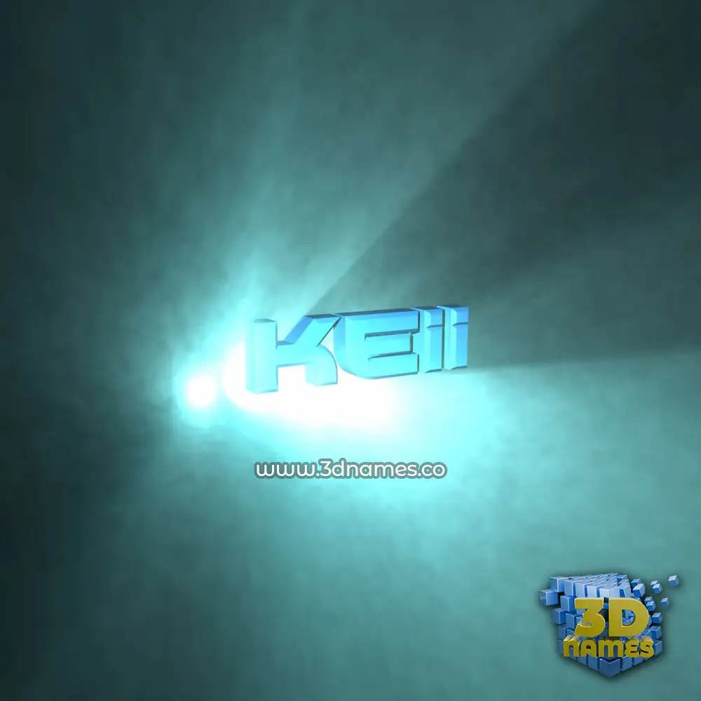 keii in Light Shine style - 3D name wallpaper