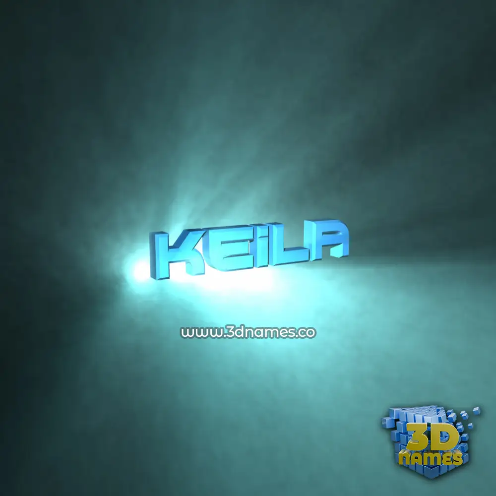keila in Light Shine style - 3D name wallpaper