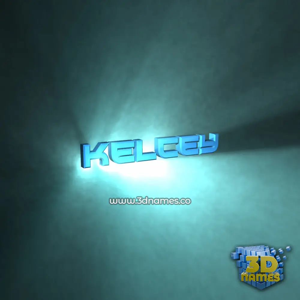 kelcey in Light Shine style - 3D name wallpaper