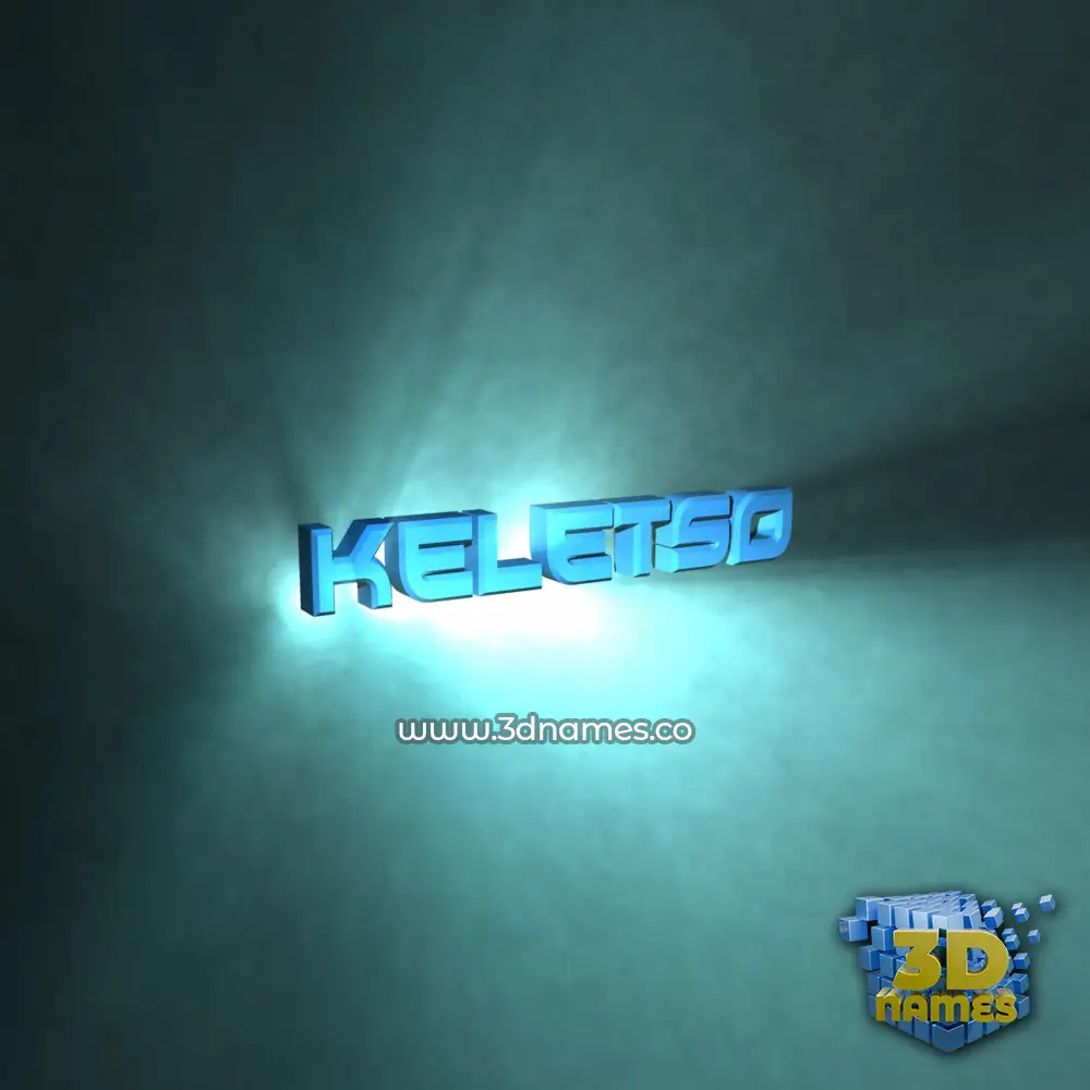 keletso in Light Shine style - 3D name wallpaper