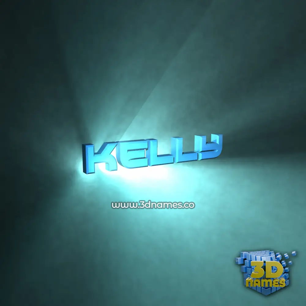 kelly in Light Shine style - 3D name wallpaper