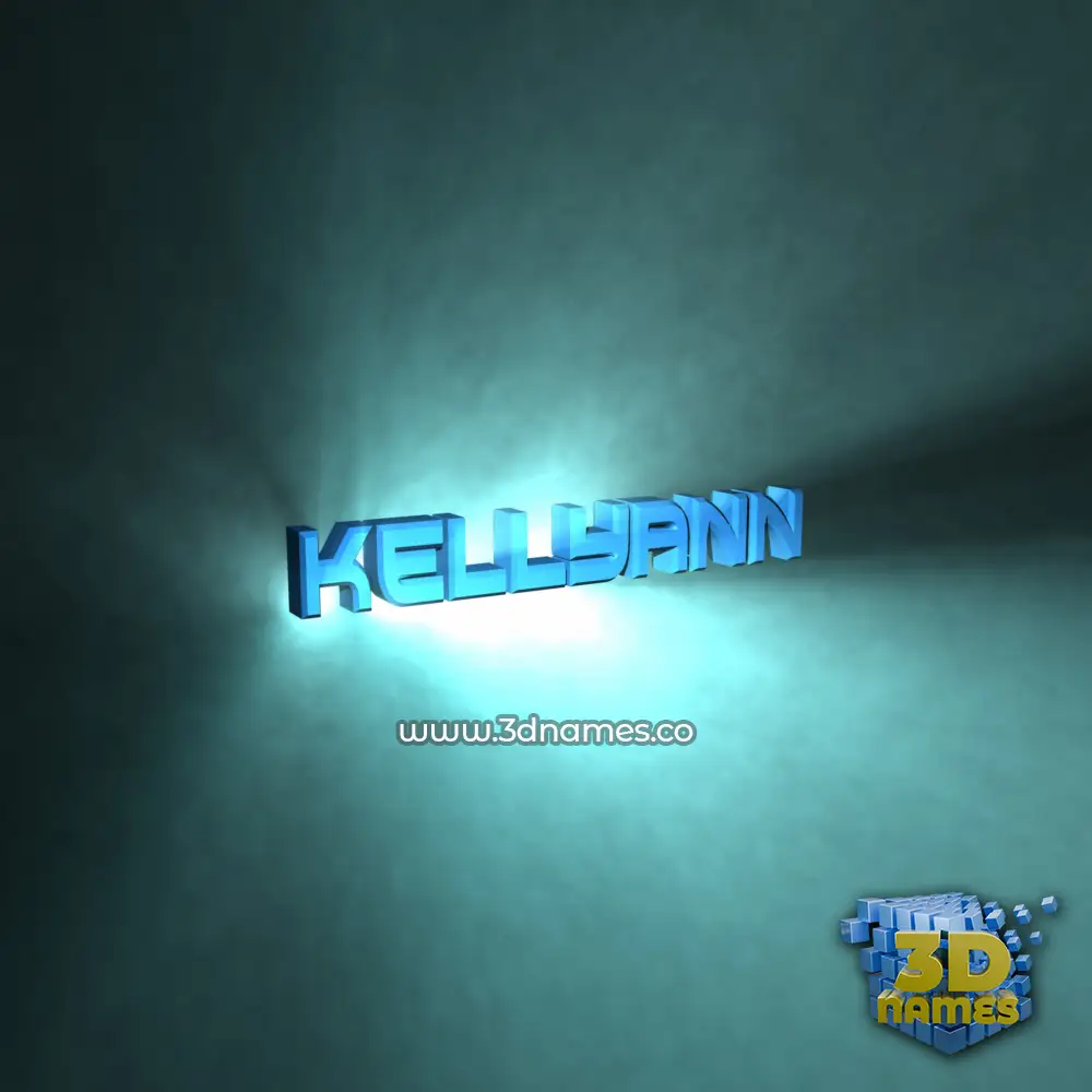 kellyann in Light Shine style - 3D name wallpaper