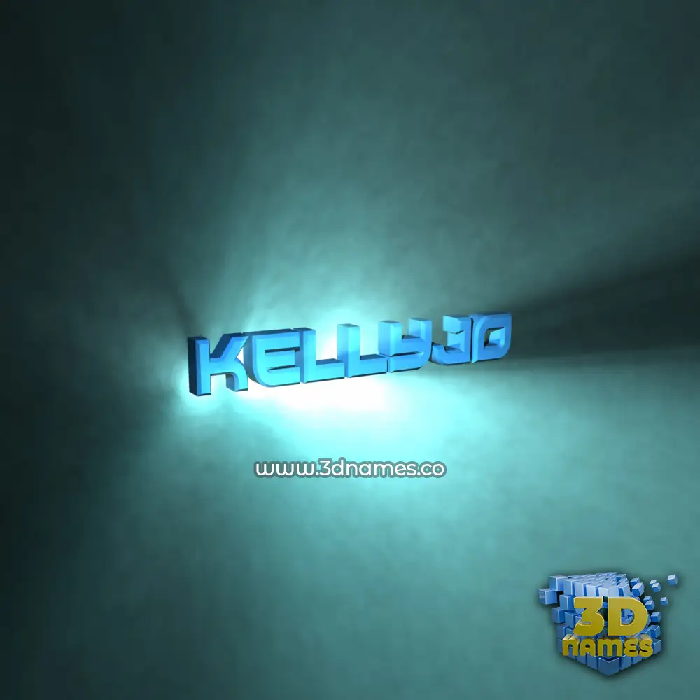 kellyjo in Light Shine style - 3D name wallpaper