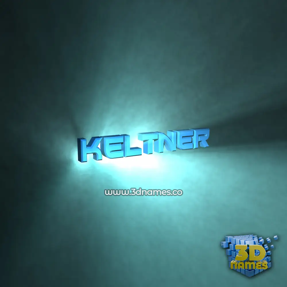 keltner in Light Shine style - 3D name wallpaper