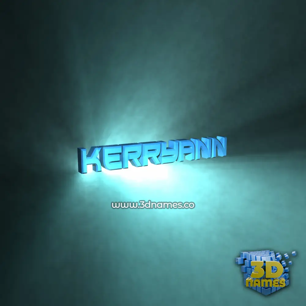 kerryann in Light Shine style - 3D name wallpaper