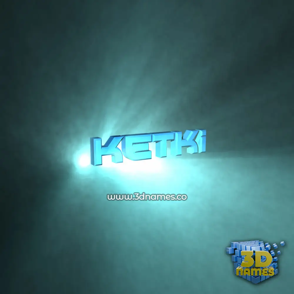 ketki in Light Shine style - 3D name wallpaper