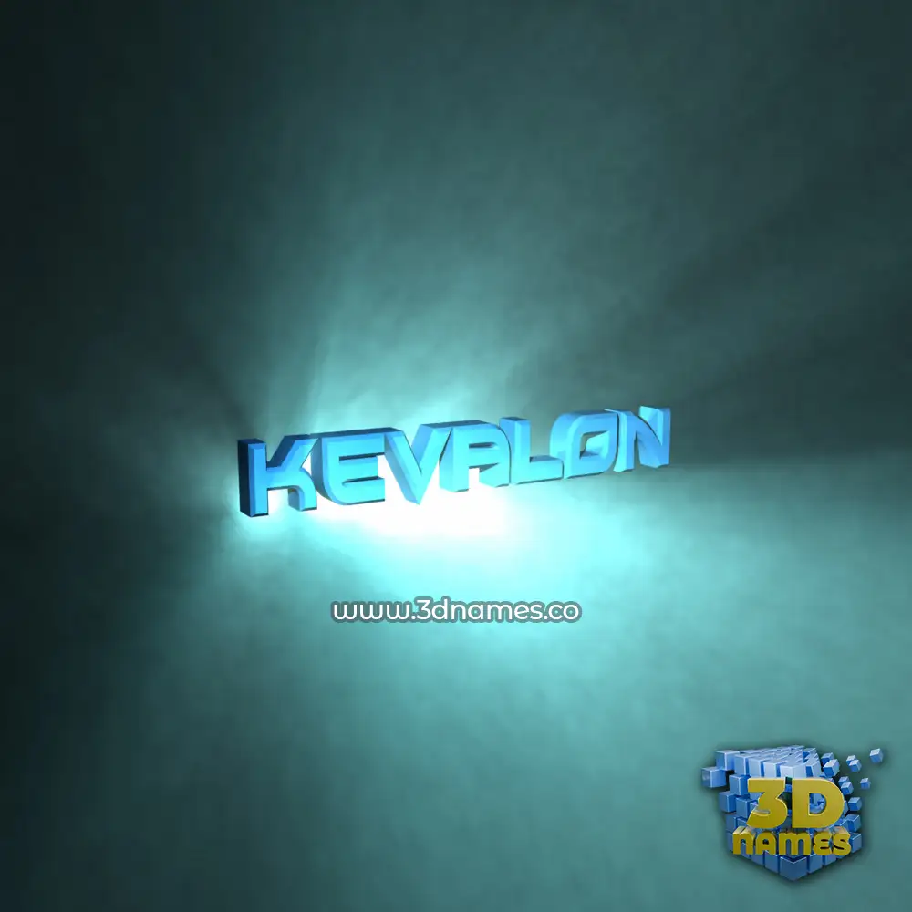 kevalon in Light Shine style - 3D name wallpaper