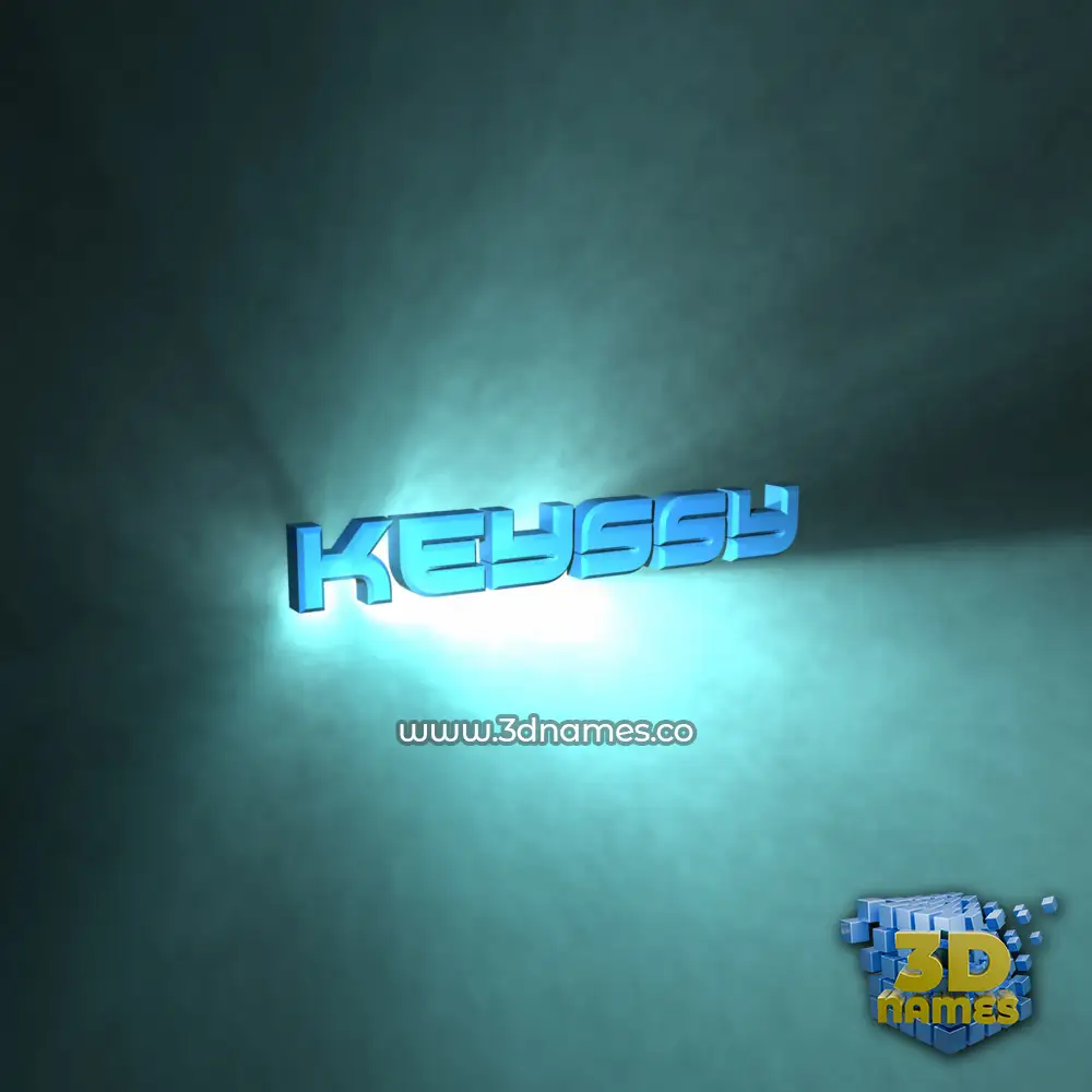 keyssy in Light Shine style - 3D name wallpaper