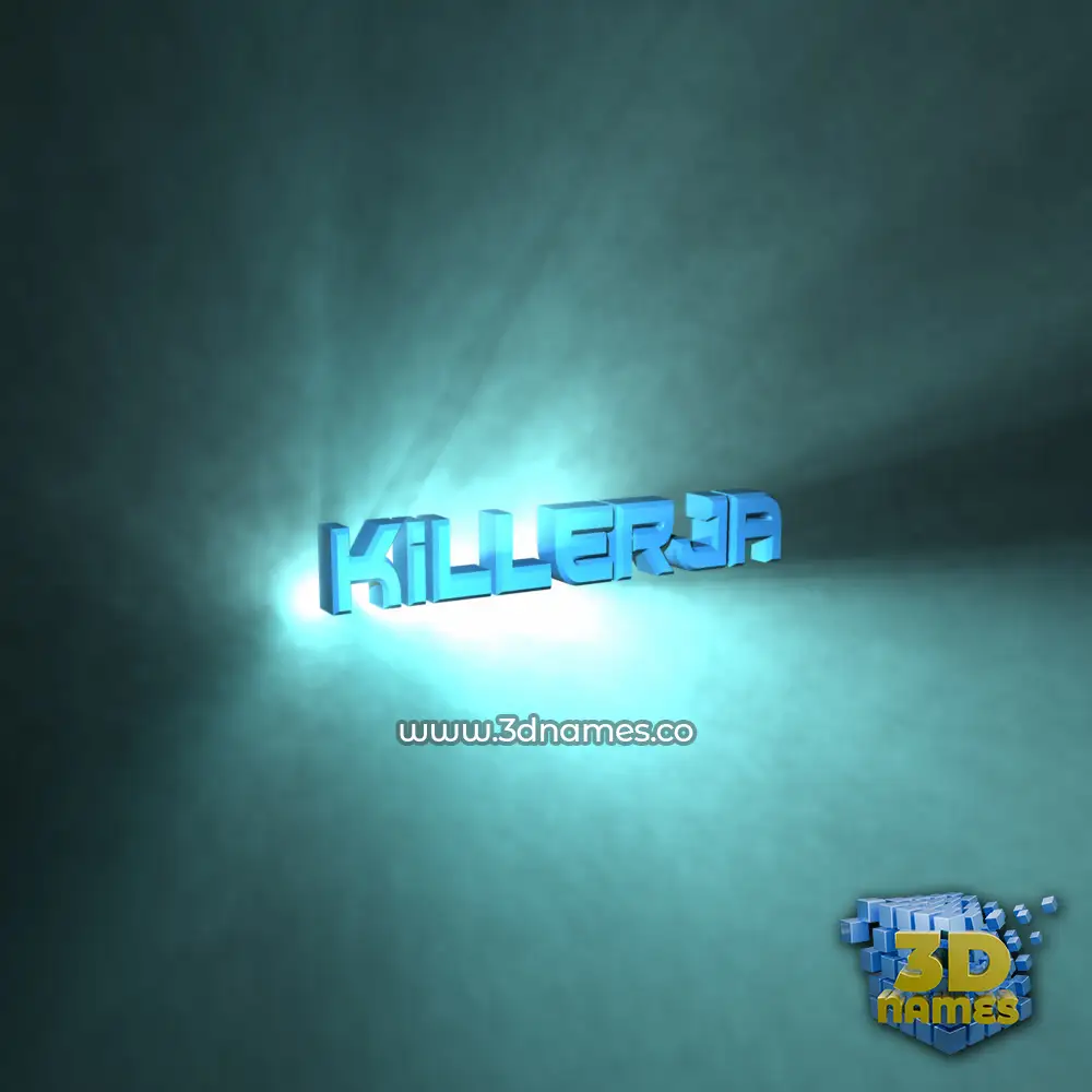 killerja in Light Shine style - 3D name wallpaper