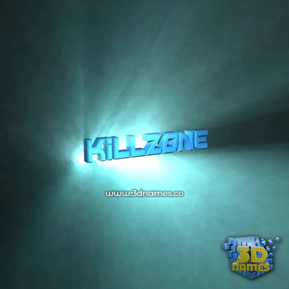 killzone in Light Shine style - 3D name wallpaper