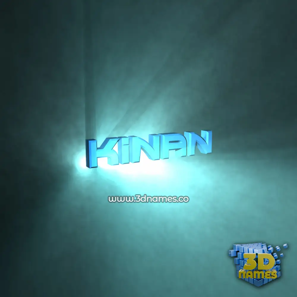 kinan in Light Shine style - 3D name wallpaper