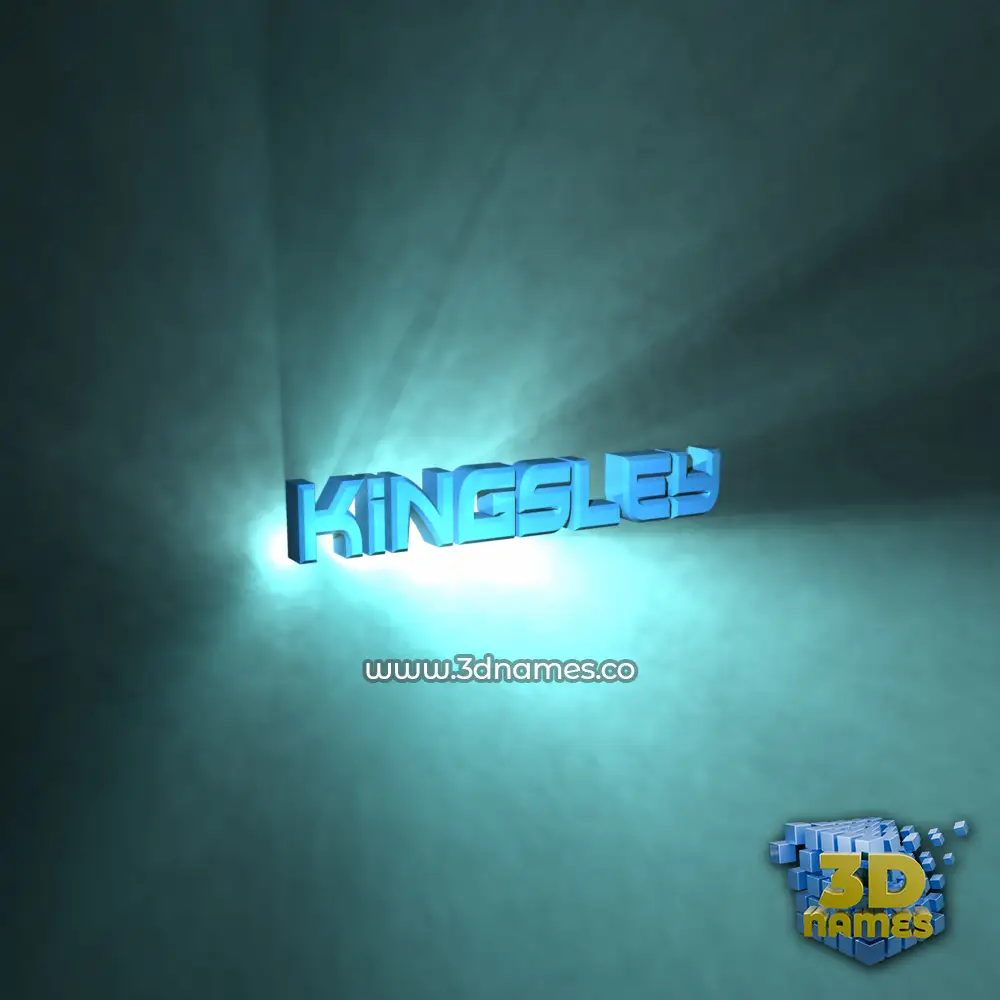 kingsley in Light Shine style - 3D name wallpaper