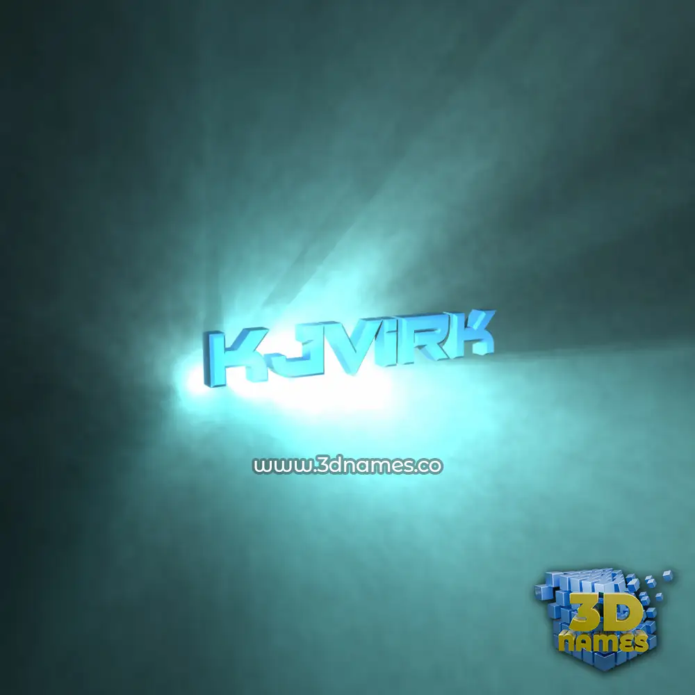 kjvirk in Light Shine style - 3D name wallpaper